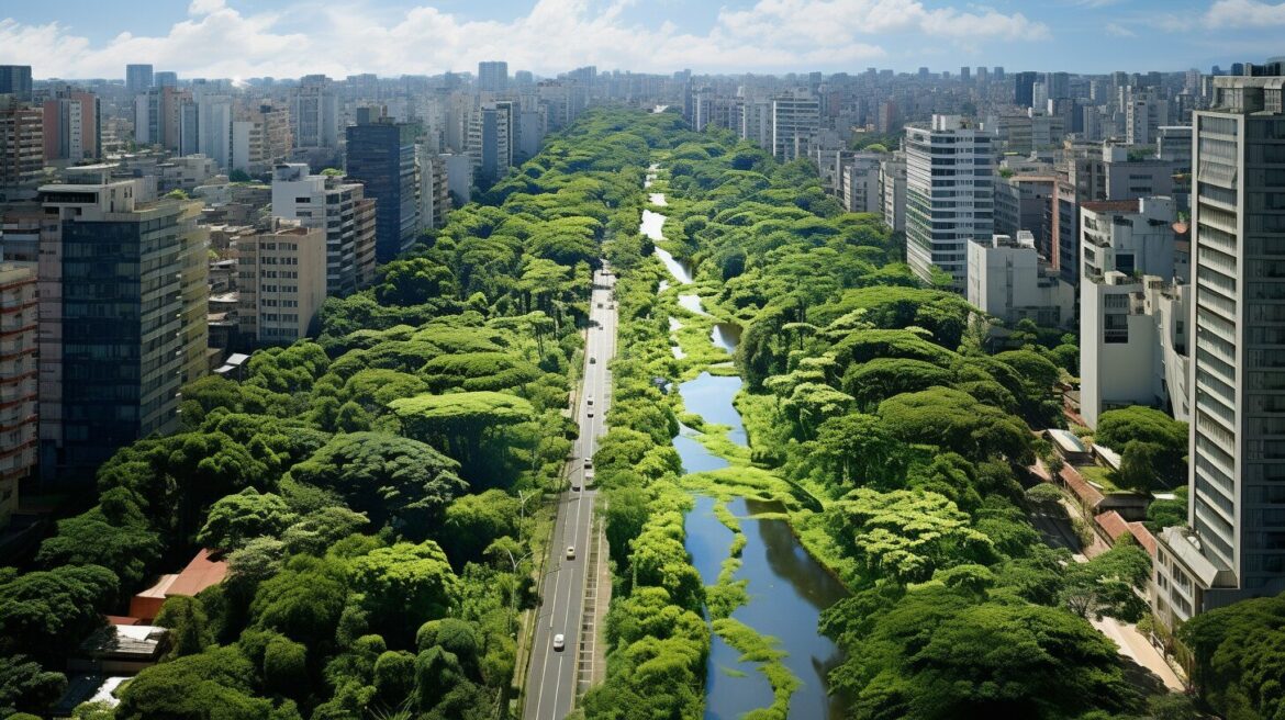 Curitiba, Brazil - an image of the city with green spaces