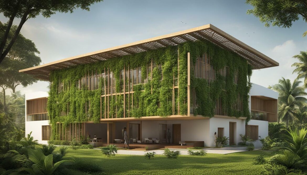 Contemporary green building in Guinea-Bissau