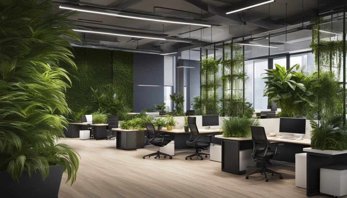 indoor plants in the workplace