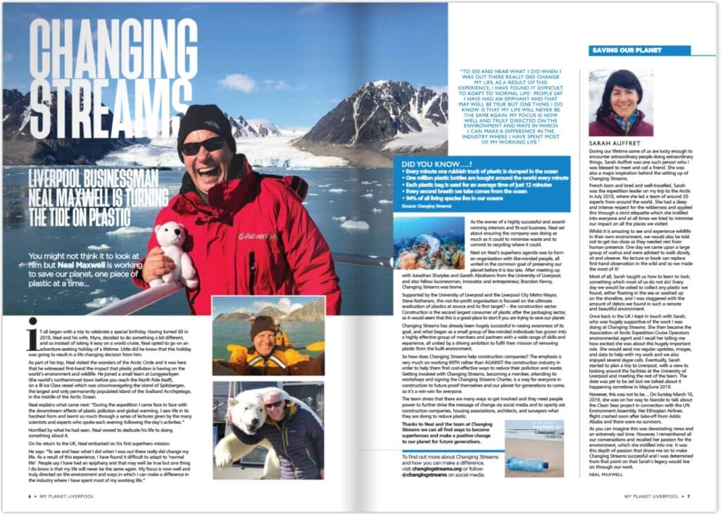 Changing Streams Founder in My Planet Liverpool Magazine