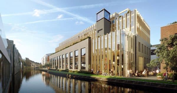 Europe’s largest wooden framed building, the Gramophone Works in West London, goes green