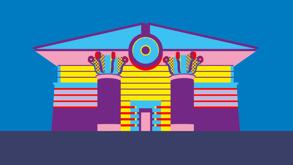 Postmodern architecture celebrated in illustrations by Adam Nathaniel Furman