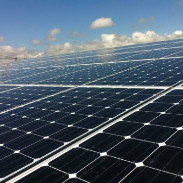 part of a PV array for Brighton Energy Coop