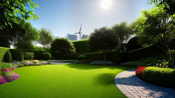 Image showcasing Sustainable Landscaping in Building Design: Beyond Aesthetics
