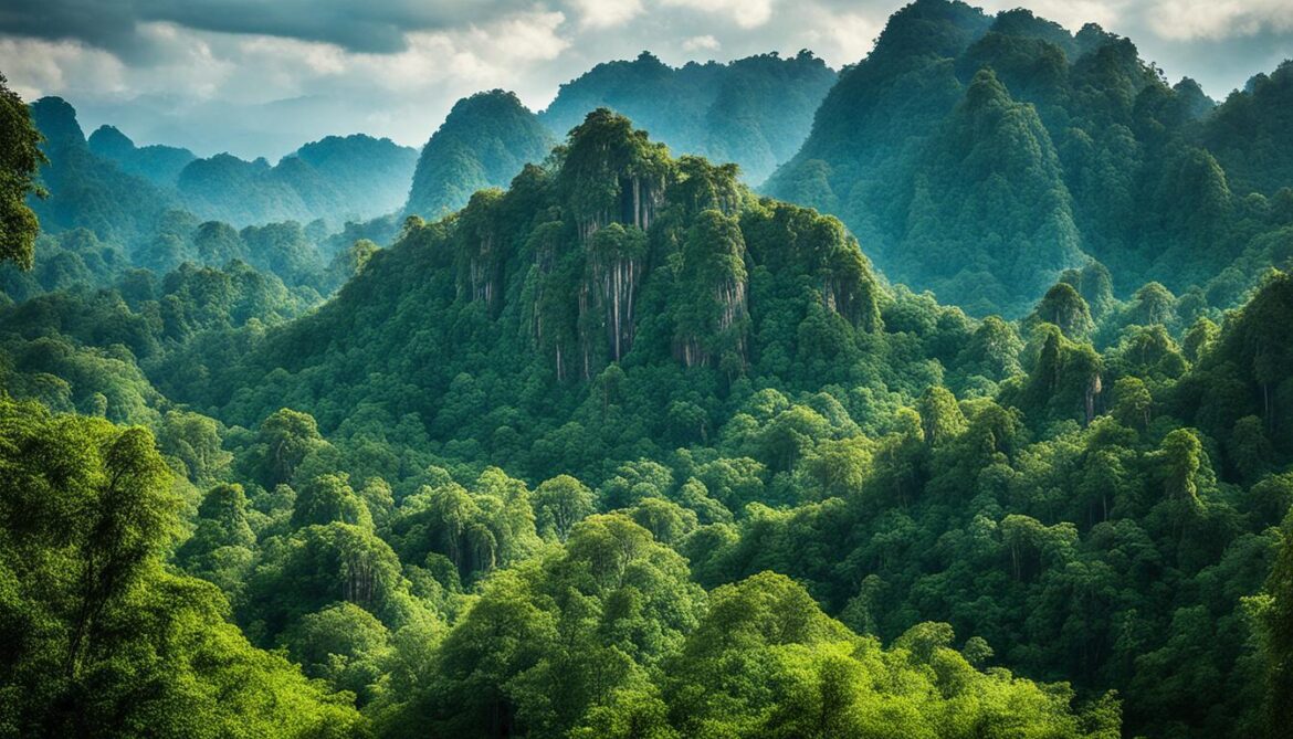tropical rainforest in Laos