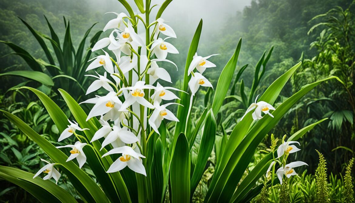 white nun orchid