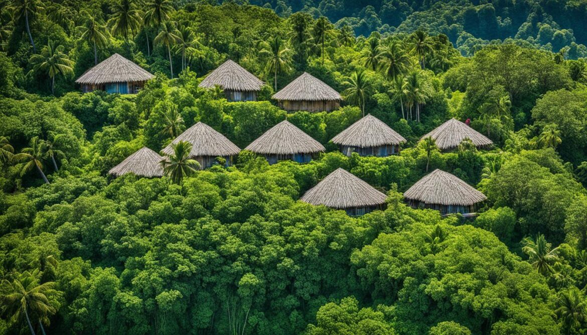 Solomon Islands leaf houses