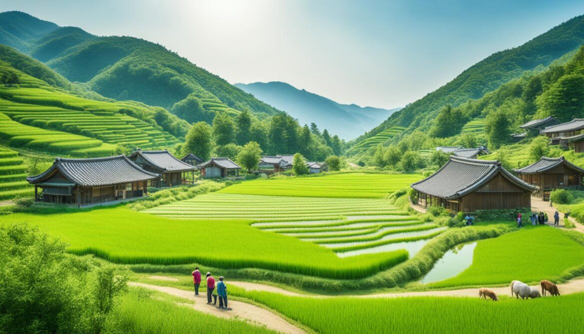 South Korea Village Grove Sustainability