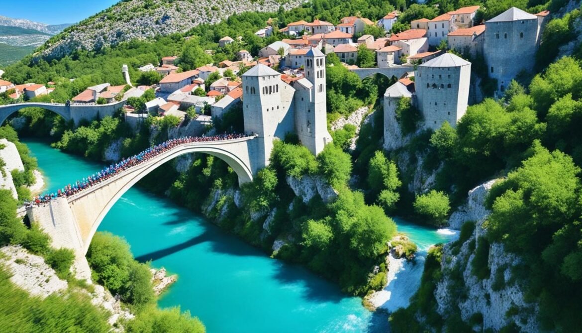 Zipline over Mostar's Old Bridge